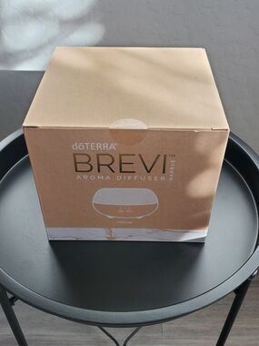 NIB Doterra Brevi Diffuser - White & Gold Marble